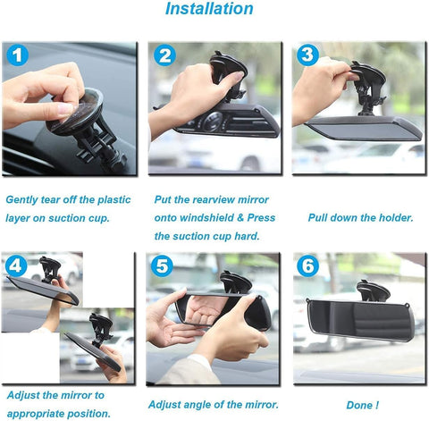 KITBEST Adjustable Rear View Mirror for Driving Test