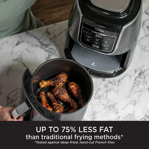 3.8L Digital Air Fryer AF100UK – 4-in-1 (Air Fry, Roast, Reheat, Dehydrate), Non-Stick Basket, Dishwasher Safe