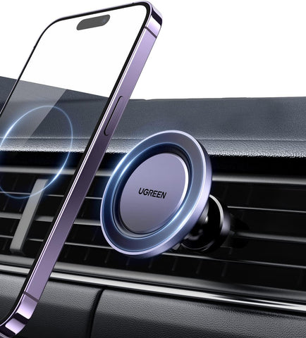UGREEN Magnetic Car Phone Mount for iPhone 17 Pro Max – Black