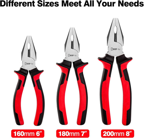 Sharp-tec Combination Pliers 160mm – Wire Cutting & Crimping Tool