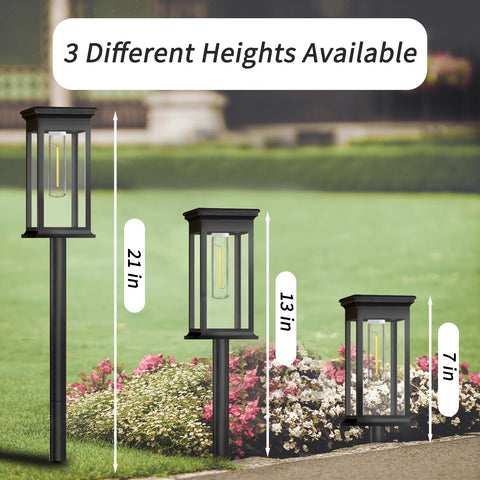 Solar Lights Outdoor Garden, 6 Pack Garden Lights Solar Powered Waterproof, Auto On/Off Warm White Pathway Light Ideal for Lawn, Yard, Path, Patio ＆ Landscape