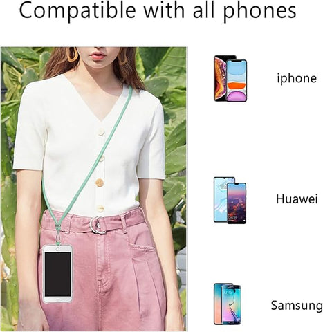 COCASES 150cm Adjustable Nylon Crossbody Phone Lanyard Strap