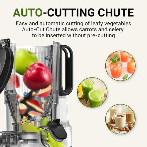 Automatic Cold Press Juicer Machine 250W 2L Large Opening Galaxy Silver