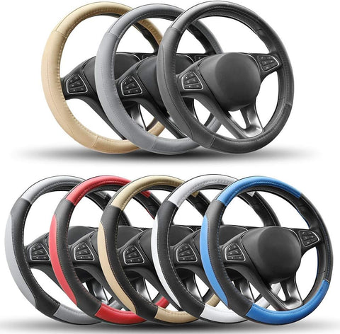 COFIT Microfiber Leather Steering Wheel Cover Black