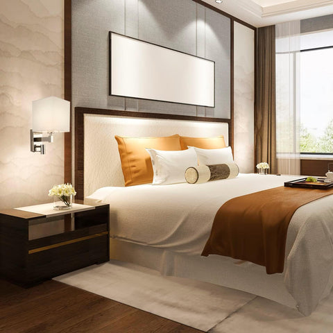 E27 Wall Light with LED Reading Light USB Ports