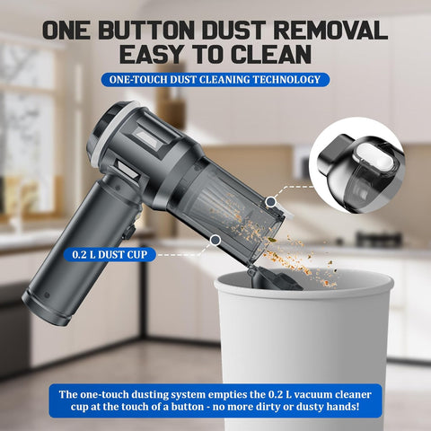 Handheld Vacuum Cleaner 25000Pa Cordless Mini Hoover with LED Display