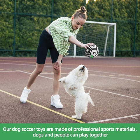 Small Dog Soccer Ball Toy – Interactive & Floating Small Medium Breed, Indoor & Outdoor (5 Inch)