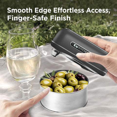 Kitchen Mama Orbit One Rechargeable Can Opener – Black, Hands-Free