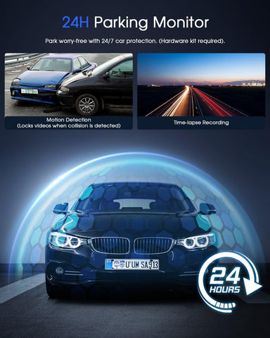 Avylet Dash Cam WiFi 2K Black with Night Vision & G-Sensor