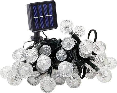 Optimal Products Solar Decking Motion Sensor Garden Lights Wall Patio Fence Waterproof LED Light Post Lights Dec Lights Stake Lights (26ft White 50 Led Light)