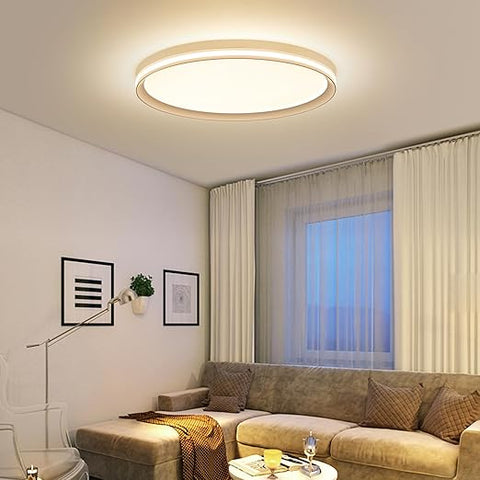 Full Spectrum 50cm LED Ceiling Light with Remote - Dimmable Eye Protection CRI+97 Natural Sunlight Technology
