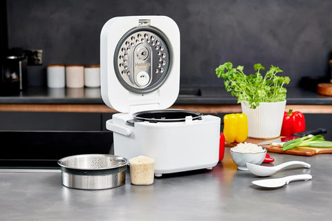 Yum Asia Hotaru IH Rice Cooker with Ceramic Bowl 0.54L – Chalk White