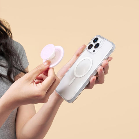 PopSockets MagSafe Phone Grip with Kickstand – Clear Opalescent
