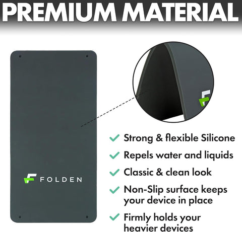 Airplane Phone Holder – Foldable Flexible Silicone Travel Stand (Silicone)