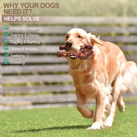 LUKITO Indestructible Dog Chew Toy – Beef Flavored for Aggressive Chewers