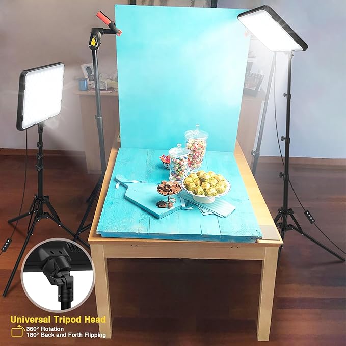 Pack of 2 LED Square Light with 36″ Tripod Stand In UK - Shop Now!