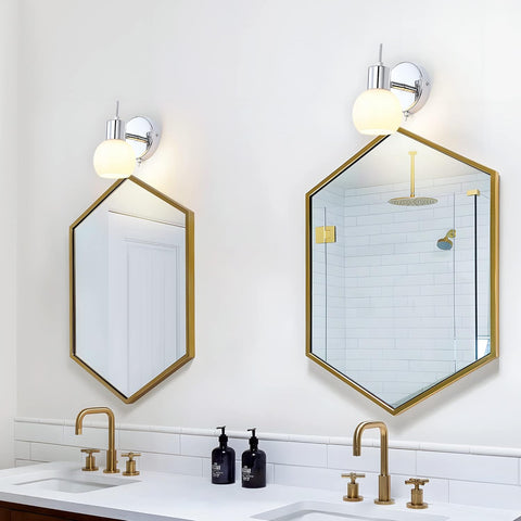 MantoLite 2 Pack LED Wall Lights with Switch for Bedroom and Living Room