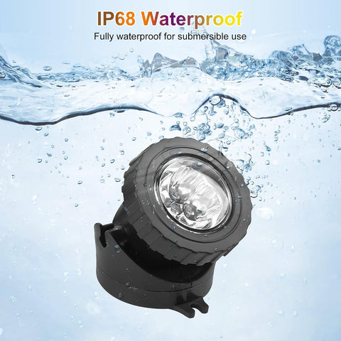 NATPOW RGB Underwater Pond Lights, 5 Pack IP68 Waterproof Submersible LED Spotlights with APP & Remote Control for Ponds, Fountains, Aquariums & Gardens