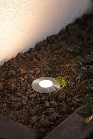 Paulmann 93951 Outdoor Plug & Shine Ground recessed Lighting 2.5W IP65 3000K 24V 55mm Silver Stainless Steel/Plastic, 5.5 x 5.5 x 9 cm