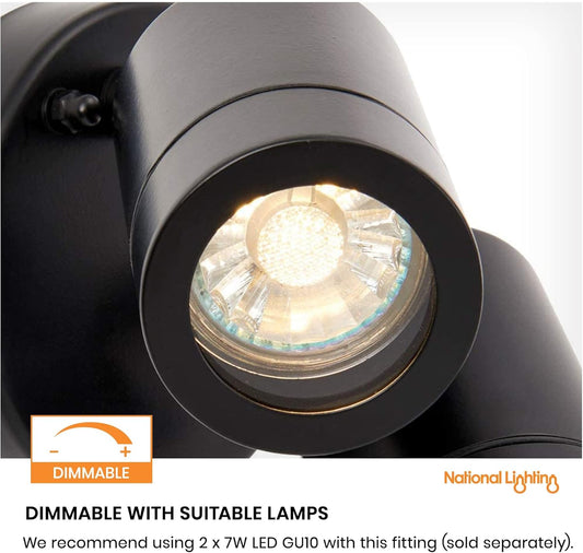 Buy Modern LED Twin Wall Spotlight In UK - Shop Now!