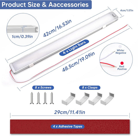 ON/OFF Controlled 12V Strip Light – Compact and Durable