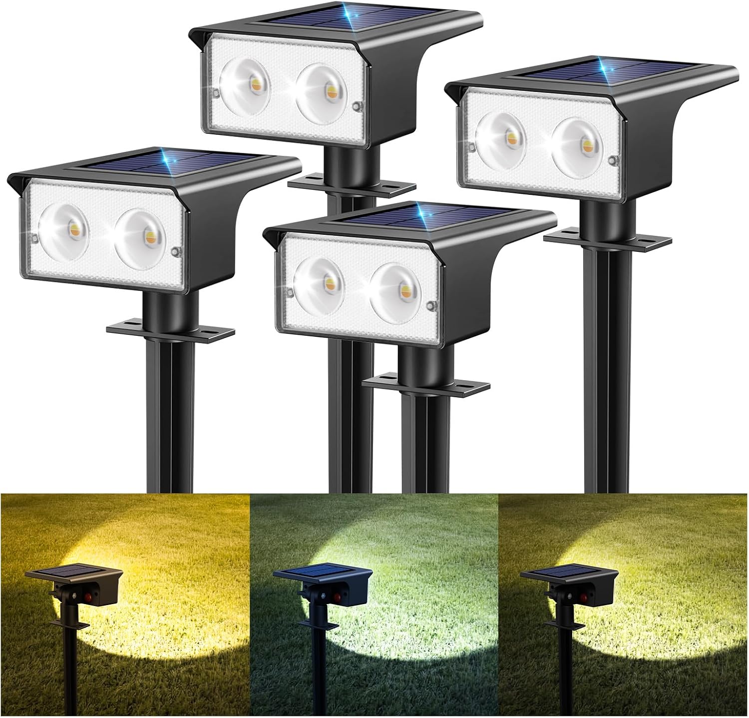 nipify Solar Lights Outdoor Waterproof, Motion Sensor Spot Landscape Light