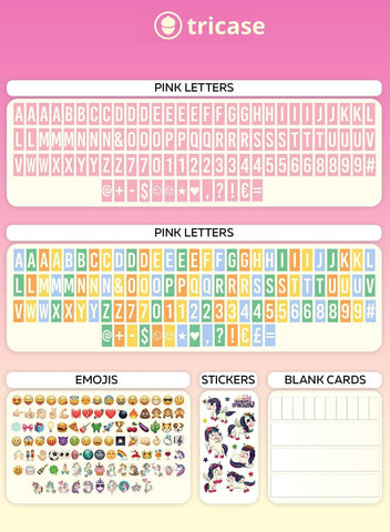 Pink A4 LED Lightbox with 312 Letters & Emoji, USB Powered