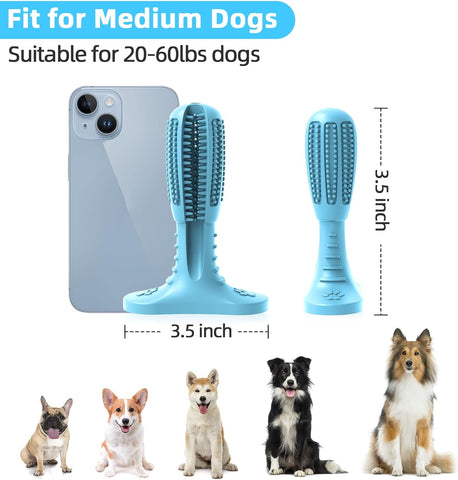 Dog Toothbrush Chew Toy Natural Rubber Dental Stick