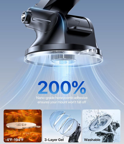 Miracase 3-in-1 Car Phone Holder Mount for Dashboard, Windscreen & Desk