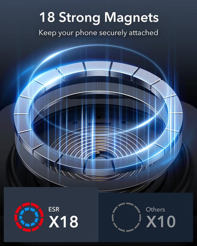 ESR 15W MagSafe Car Mount Charger for iPhone & Galaxy S25