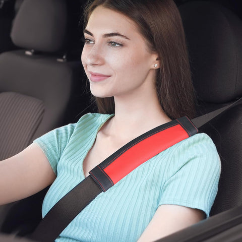 COFIT Car Seat Belt Pads - Microfiber Leather Shoulder Strap Protectors (2 Pack)
