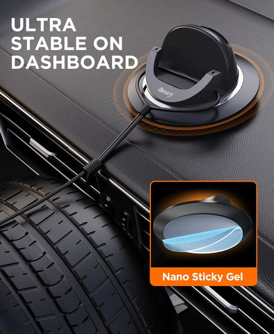 Beeasy 360° Rotatable Silicone Car Phone Holder Dashboard Mount