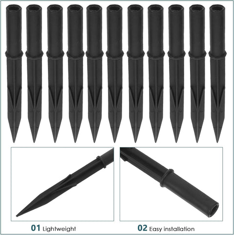 Solar Garden Lamp Stakes Plastic 25pcs for Outdoor Pathway Lighting
