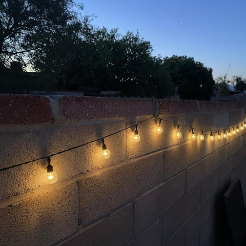10 Pack Adjustable Outdoor Light Hooks – No-Drill Metal Hangers for Brick, Concrete & Cinder Block Walls, Garden Festoon & Fairy Lights – Hang Your Lights Without the Hassle
