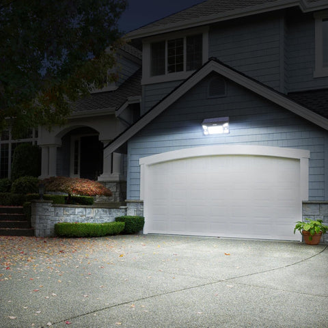 Solar Security Flood Lights Outdoor Motion Sensor with Remote Control – Waterproof LED Solar Lights with 6000mAh Battery, Adjustable Solar Panel, Dual Sensors, 270° Wide Lighting for Garden, Pathway, Driveway