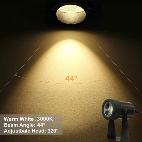 Bomcosy 14M Garden Spike Lights Mains,3000K,IP65,for Pathway