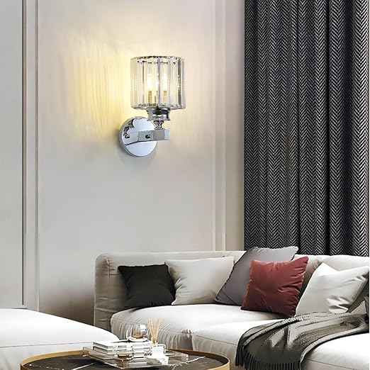 Buy LED Square Crystal Mounted Wall Light In UK - Shop Now!