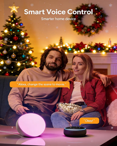 Hifree Smart Table Lamp – Dimmable RGB LED Bedside & Desk Lamp with Touch, Wi-Fi, Bluetooth, Alexa & Google Assistant Control