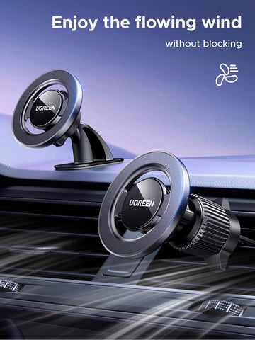 UGREEN 360° Magnetic Car Mount with Air Vent & Dashboard Base