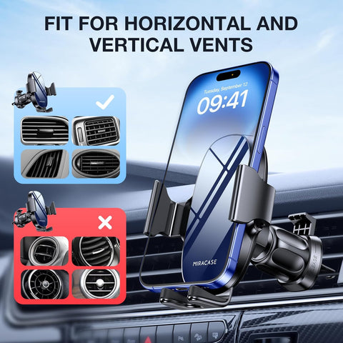 Miracase 2nd Generation Car Phone Holder – Universal Air Vent Mount