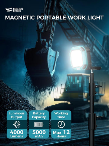 Drop resistant work light portable

