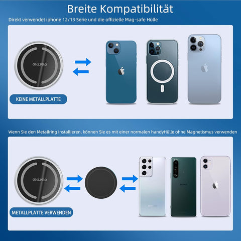 15W Magsafe Wireless Car Charger – Magnetic Vent Mount