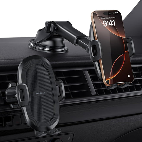 APPS2Car Car Phone Holder Dashboard and Windscreen Mount