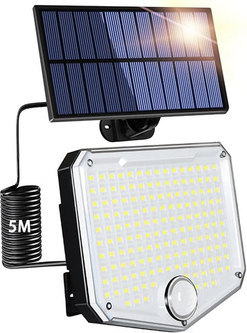 Cool white 6000K outdoor solar motion light

