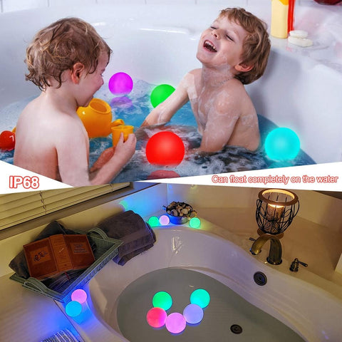 DeeprBlu Floating Pool Lights 4 Pack – IP68 Waterproof Colour Changing LED Hot Tub, Swimming Pool & Bath Lights