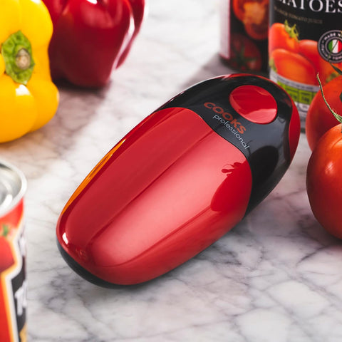 Cooks Professional Electric Can Opener – Cordless Red & Black