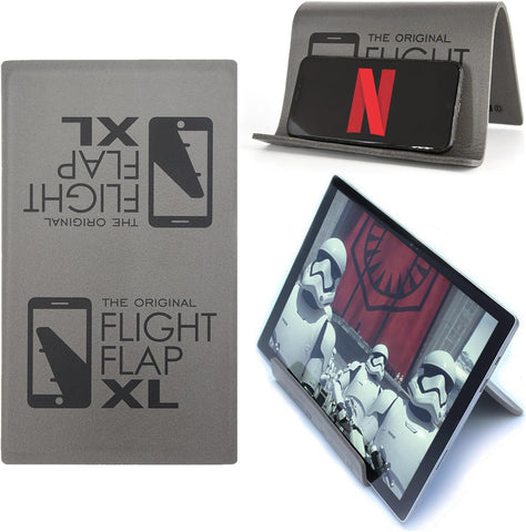 XL Airplane iPad & Tablet Stand Holder – Flexible Travel Accessory (Grey)