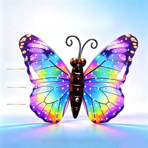 Solar Stake Lights Outdoor Butterfly LED Lighting Decor Pathway Lamp