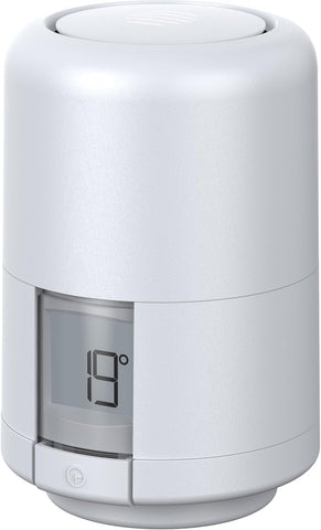 Smart Heating Thermostatic Radiator Valve (TRV) with Smartphone Compatibility, White