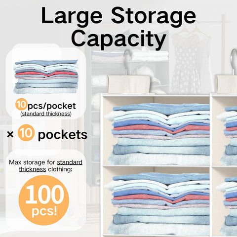 ALLTIDYUP 5-Tier Dual-Row Hanging Wardrobe Organiser, Grey – Foldable Storage Shelves for Clothes, Shoes & Bags